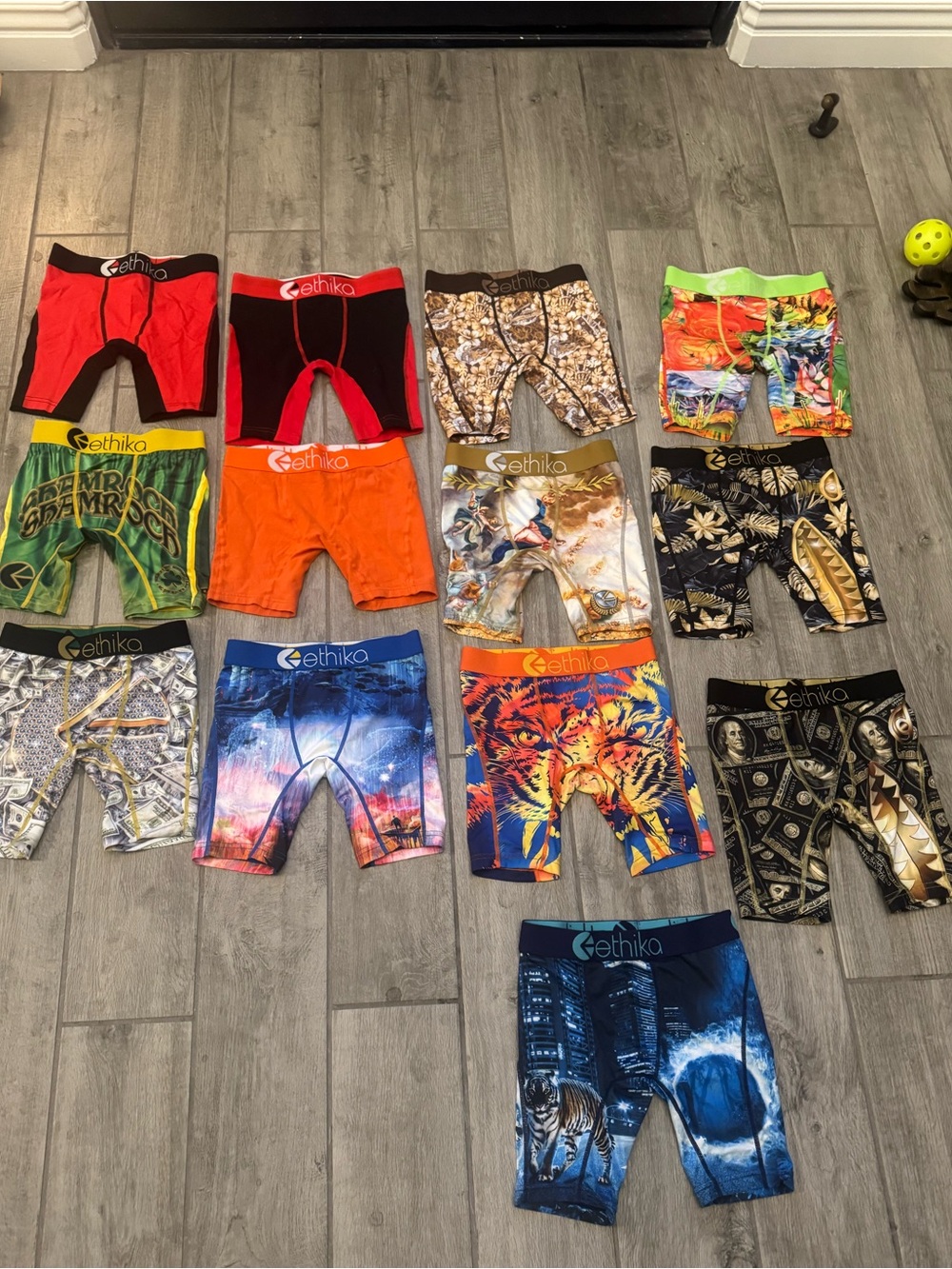 Ethika Kids' Orange Active Boxer Briefs